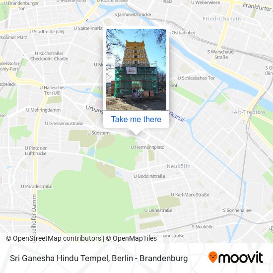 Sri Ganesha Hindu Tempel map