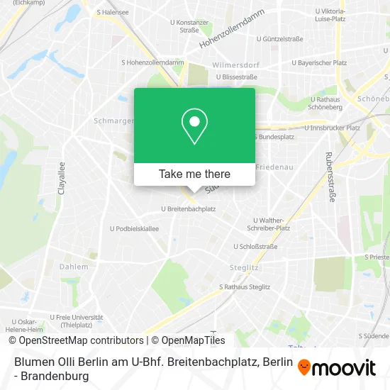 Карта Blumen Olli Berlin am U-Bhf. Breitenbachplatz
