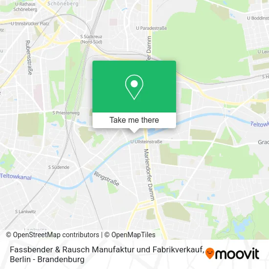 Карта Fassbender & Rausch Manufaktur und Fabrikverkauf
