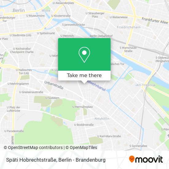 Späti Hobrechtstraße map