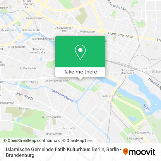 Карта Islamische Gemeinde Fatih Kulturhaus Berlin