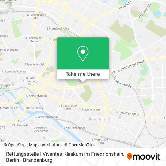 Rettungsstelle | Vivantes Klinikum im Friedrichshain map