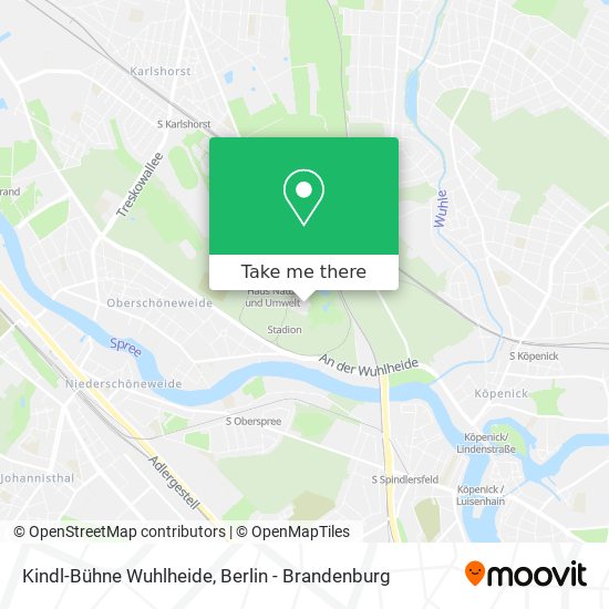 Kindl-Bühne Wuhlheide map