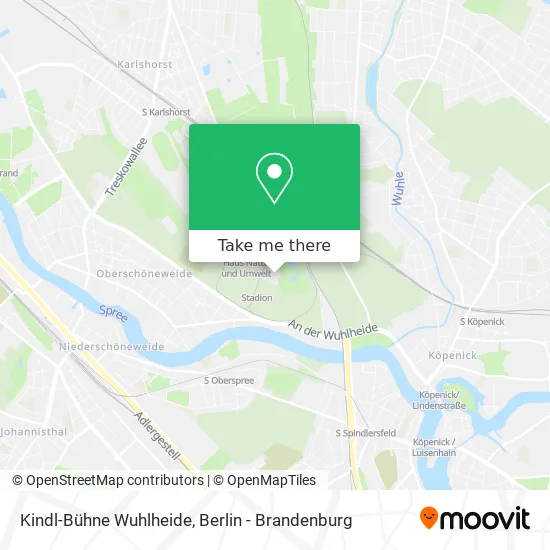 Карта Kindl-Bühne Wuhlheide