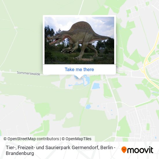 Карта Tier-, Freizeit- und Saurierpark Germendorf