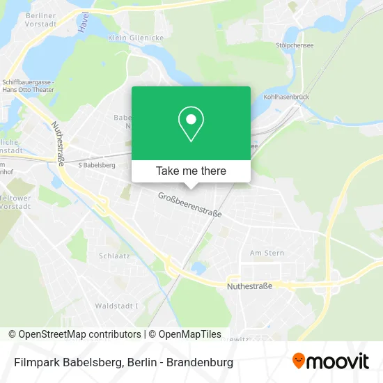 Карта Filmpark Babelsberg