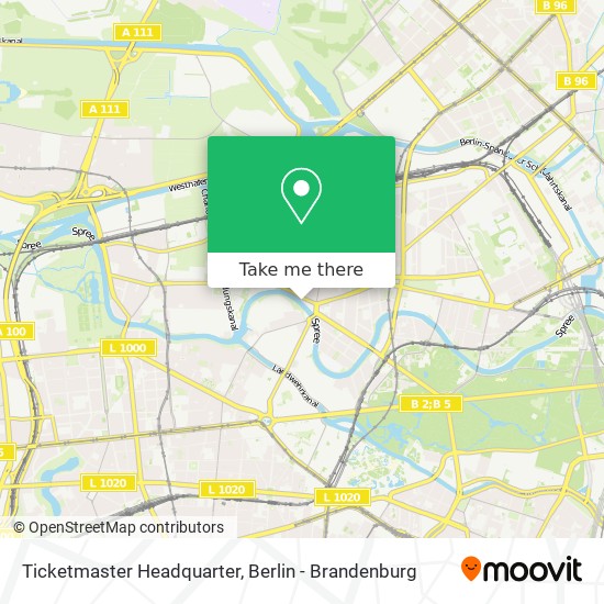 Ticketmaster Headquarter map