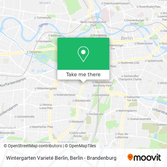 Карта Wintergarten Varieté Berlin