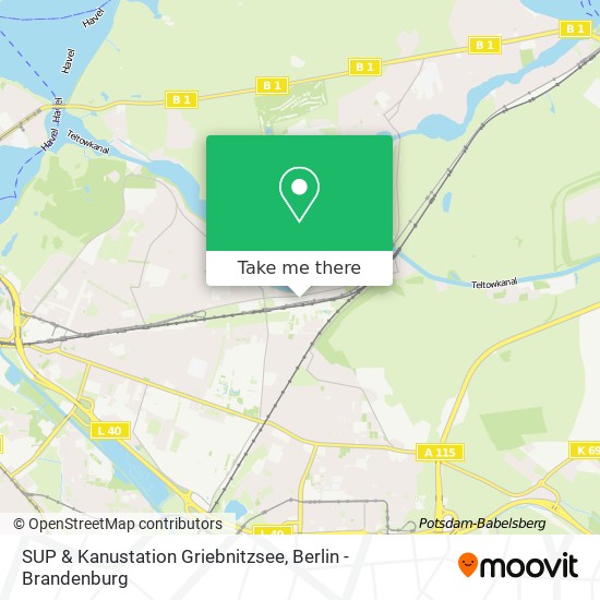 SUP & Kanustation Griebnitzsee map