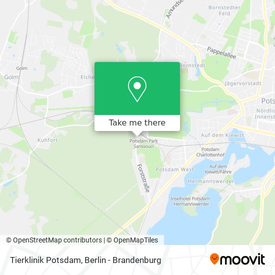 Tierklinik Potsdam map