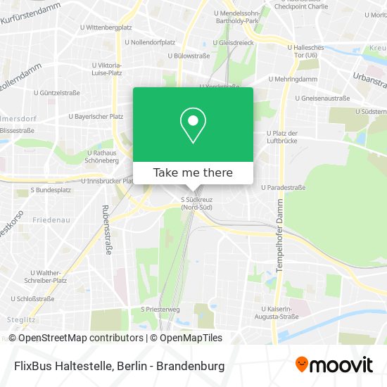 Карта FlixBus Haltestelle