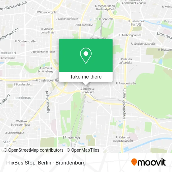 FlixBus Haltestelle map