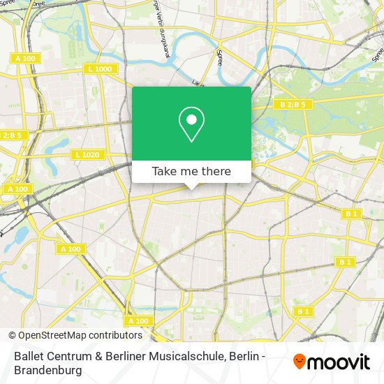 Ballet Centrum & Berliner Musicalschule map