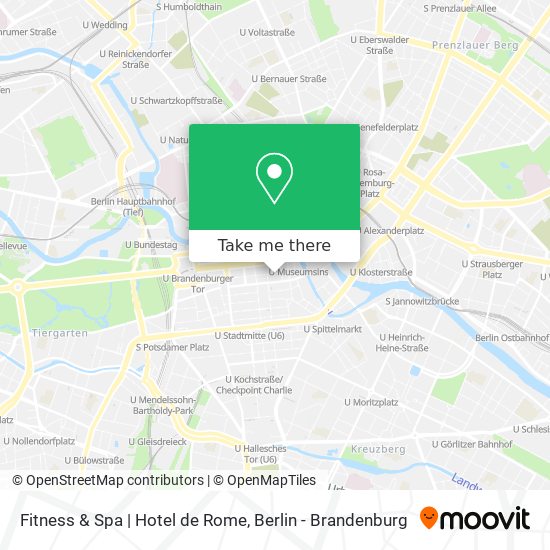 Fitness & Spa | Hotel de Rome map