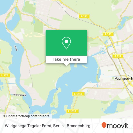 Wildgehege Tegeler Forst map