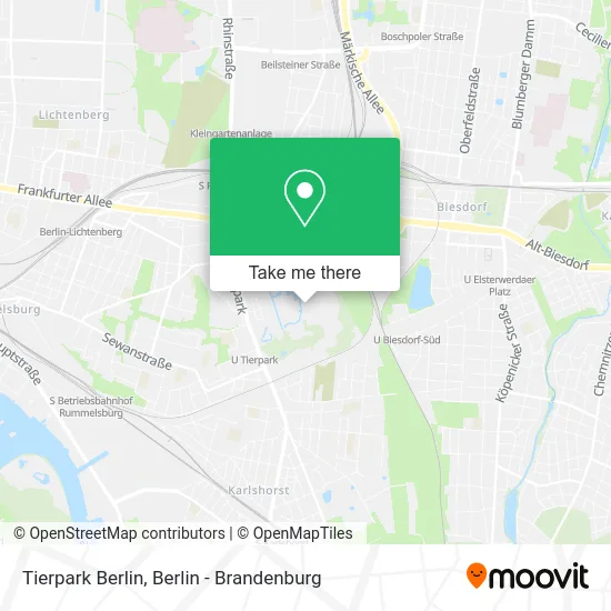 Tierpark Berlin map