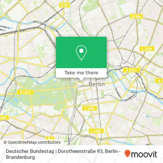 Deutscher Bundestag | Dorotheenstraße 93 map