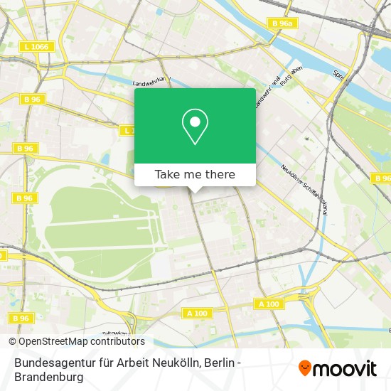 Bundesagentur für Arbeit Neukölln map