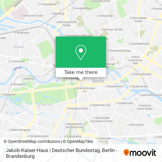 Карта Jakob-Kaiser-Haus | Deutscher Bundestag