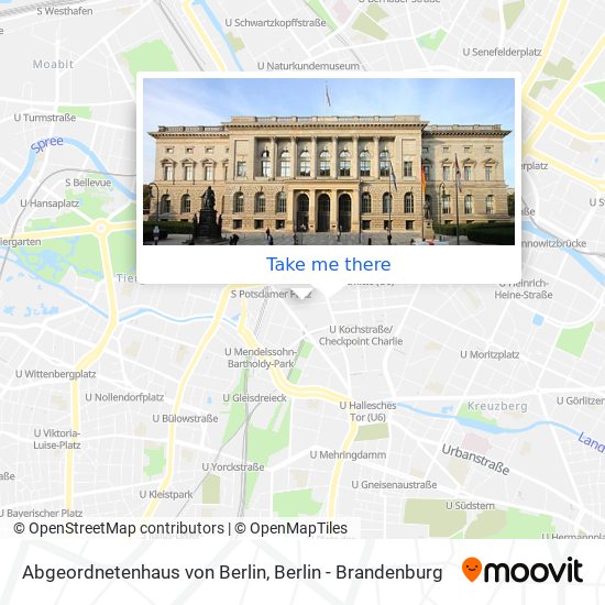 Abgeordnetenhaus von Berlin map