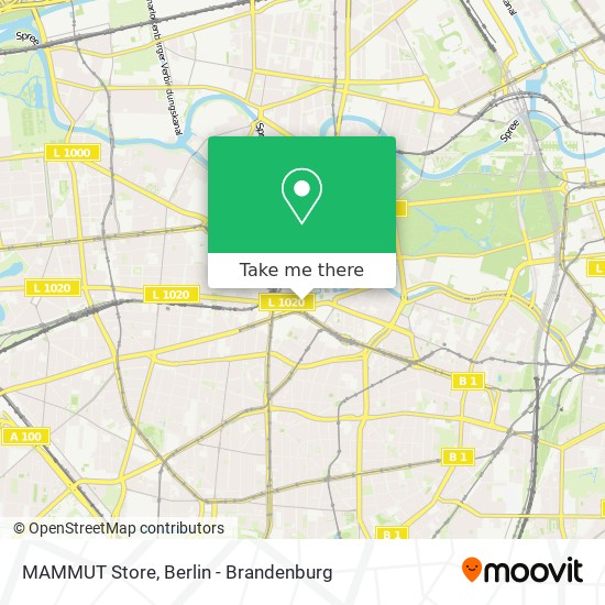 MAMMUT Store map