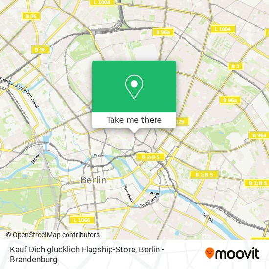 Карта Kauf Dich glücklich Flagship-Store