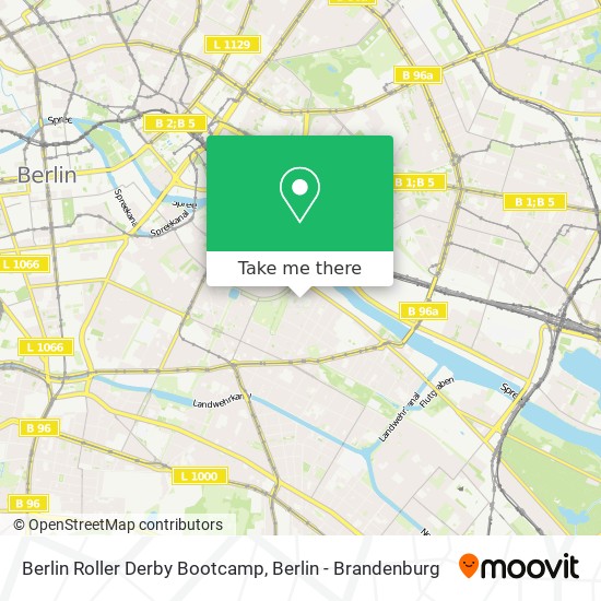 Berlin Roller Derby Bootcamp map