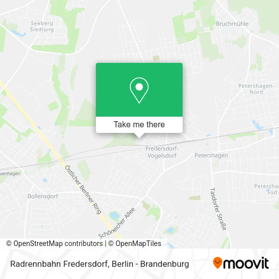 Карта Radrennbahn Fredersdorf