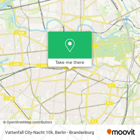 Vattenfall City-Nacht 10k map