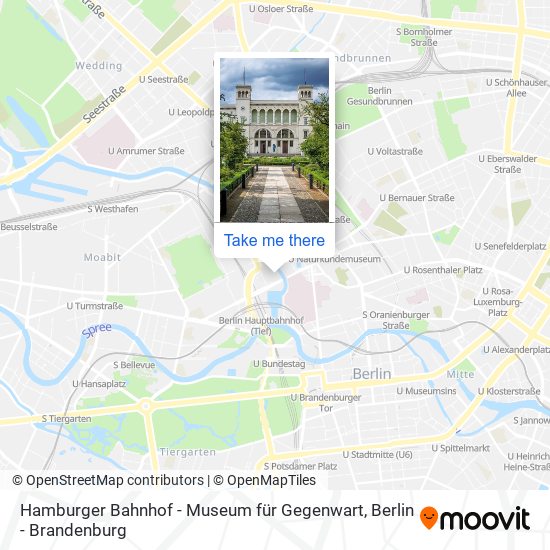 Hamburger Bahnhof - Museum für Gegenwart map
