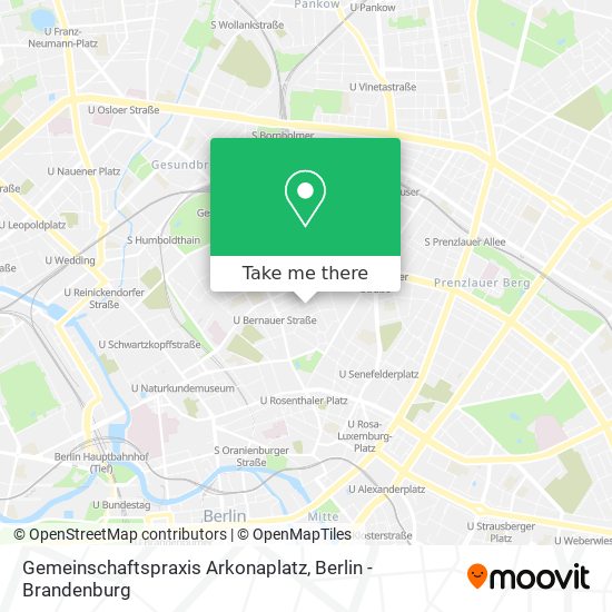 Gemeinschaftspraxis Arkonaplatz map