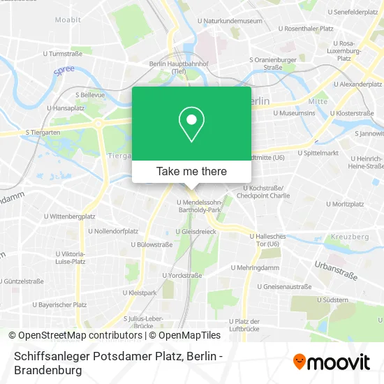 Schiffsanleger Potsdamer Platz map