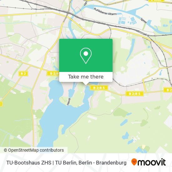 Карта TU-Bootshaus ZHS | TU Berlin