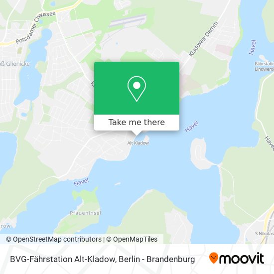 BVG-Fährstation Alt-Kladow map