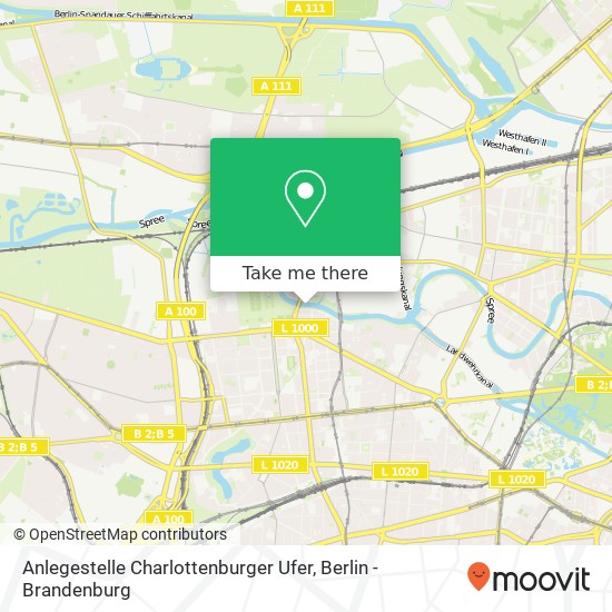 Карта Anlegestelle Charlottenburger Ufer
