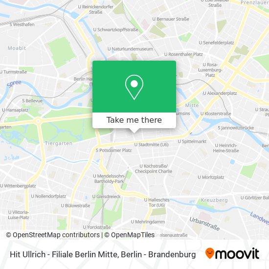 Карта Hit Ullrich - Filiale Berlin Mitte
