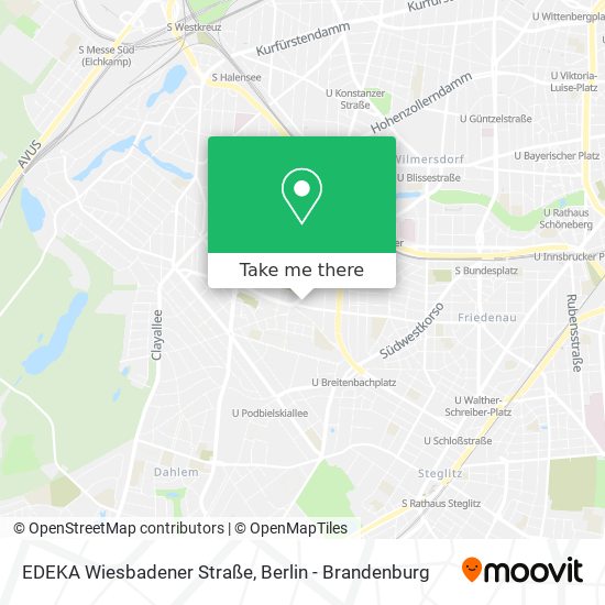 Карта EDEKA Wiesbadener Straße