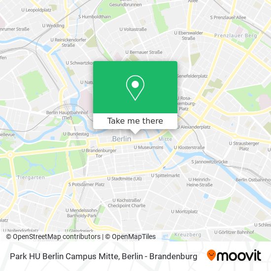 Карта Park HU Berlin Campus Mitte
