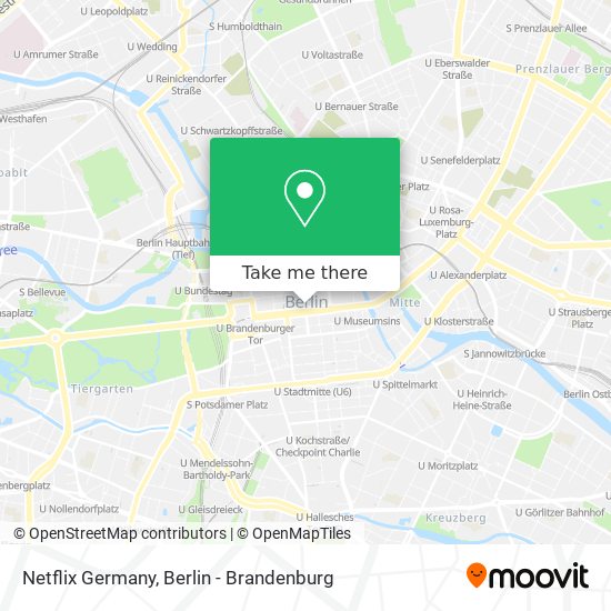 Карта Netflix Germany