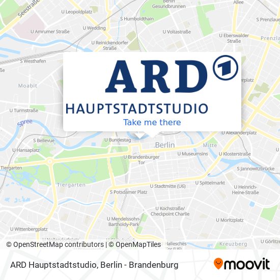 Карта ARD Hauptstadtstudio