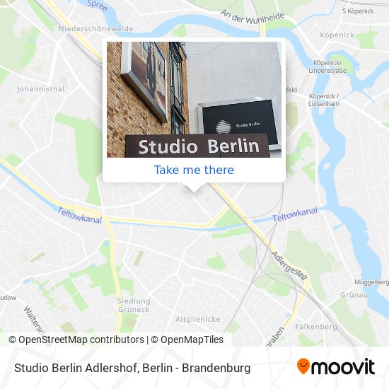 Studio Berlin Adlershof map