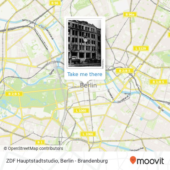 ZDF Hauptstadtstudio map