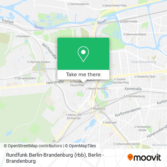 Rundfunk Berlin-Brandenburg (rbb) map