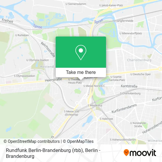 Rundfunk Berlin-Brandenburg (rbb) map