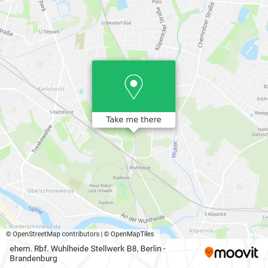 Карта ehem. Rbf. Wuhlheide Stellwerk B8