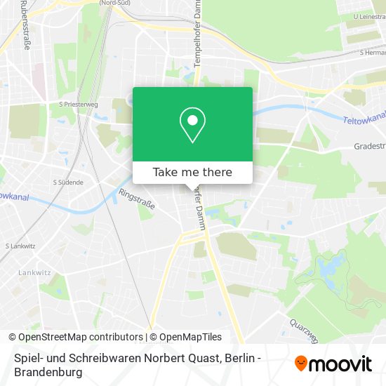 Карта Spiel- und Schreibwaren Norbert Quast