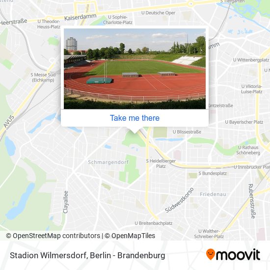 Stadion Wilmersdorf map