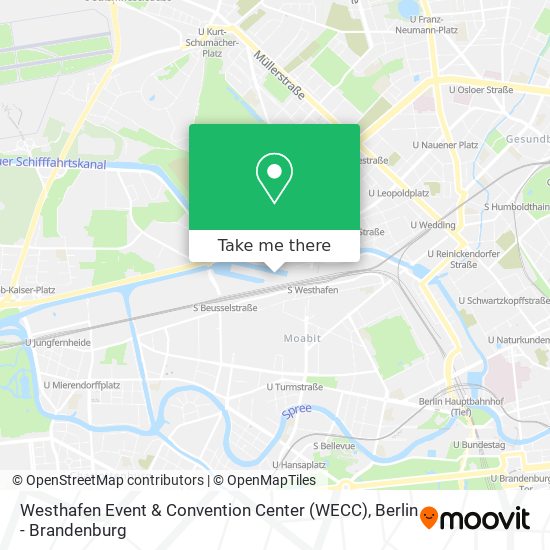 Карта Westhafen Event & Convention Center (WECC)