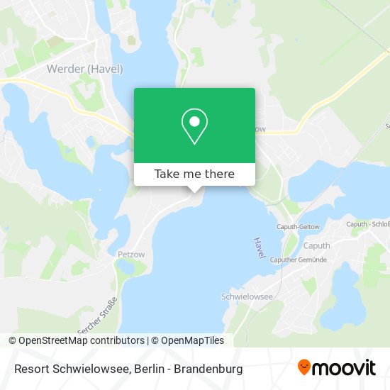Resort Schwielowsee map