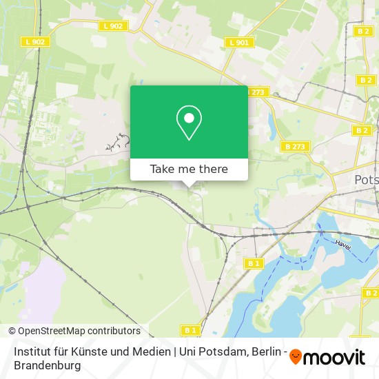 Institut für Künste und Medien | Uni Potsdam map